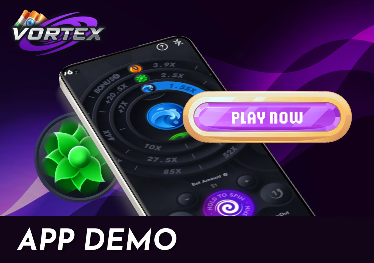 Free demo mode in the app for Indian players to test the game without financial risk.