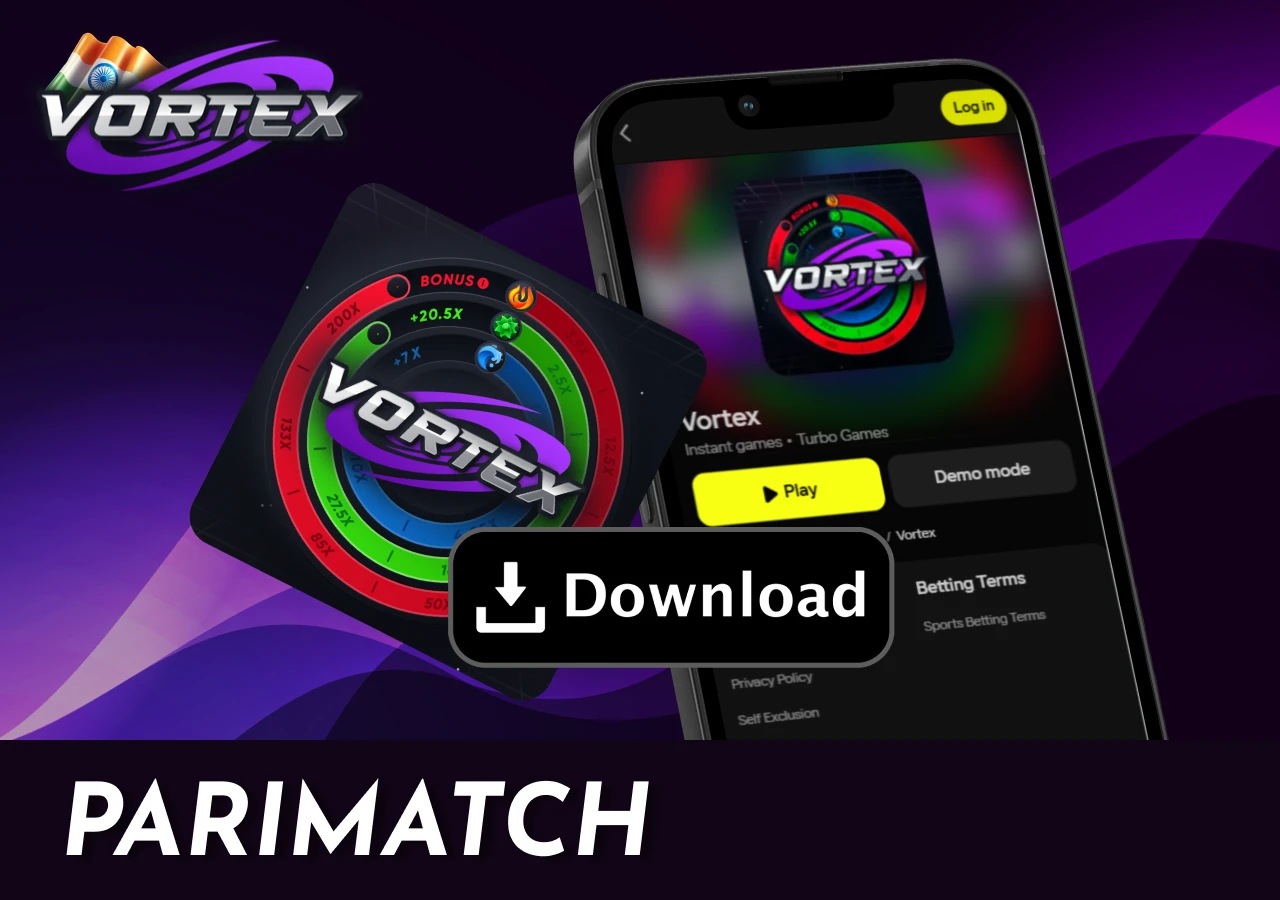 Play Vortex Game at PariMatch casino with secure transactions and mobile support.